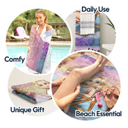 Serviette de plage turque personnalisée, idéale pour les voyages, la plage, la piscine, le pique-nique, les vacances