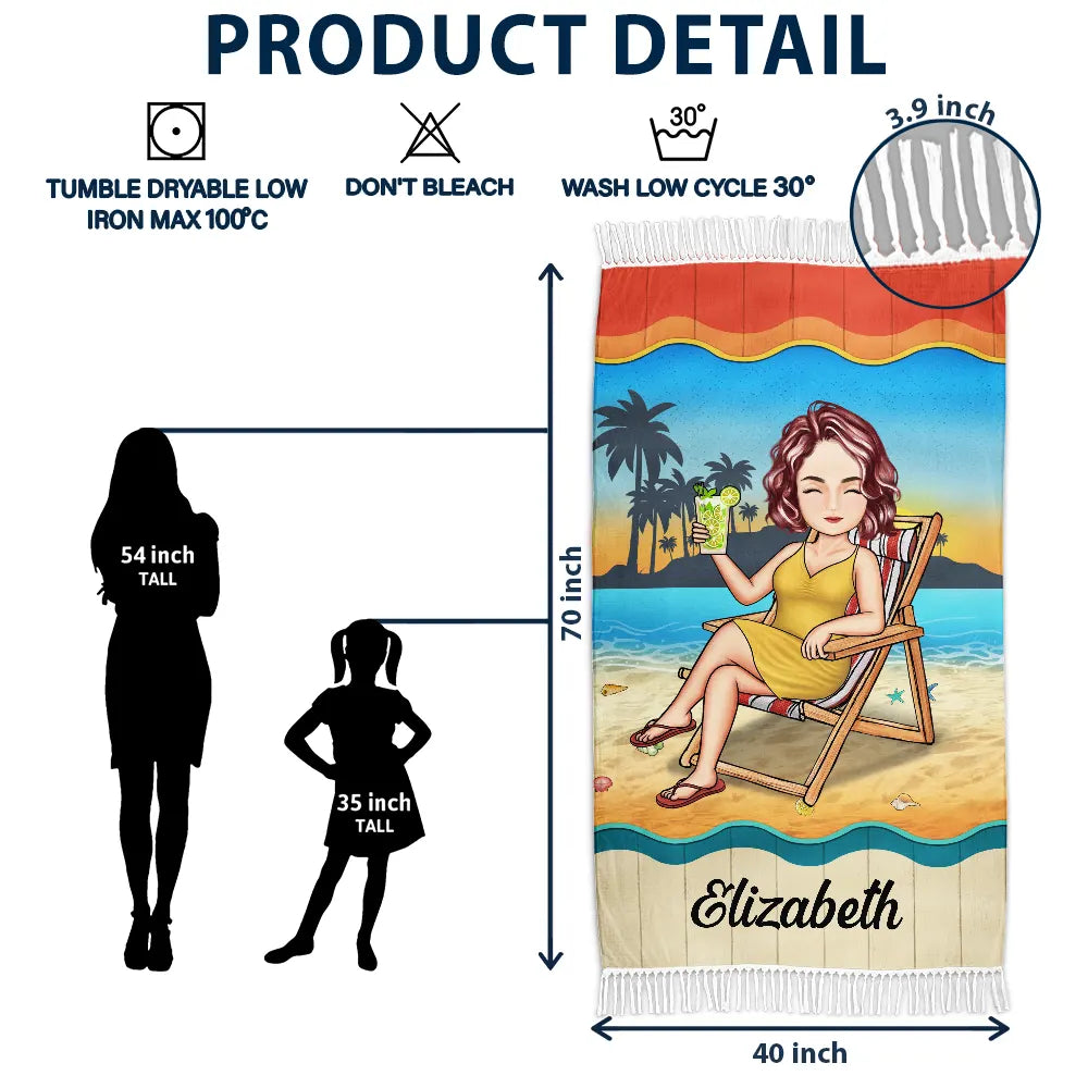 Serviette de plage turque personnalisée, idéale pour les voyages, la plage, la piscine, le pique-nique, les vacances