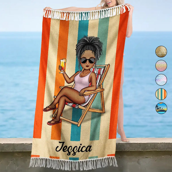 Serviette de plage turque personnalisée, idéale pour les voyages, la plage, la piscine, le pique-nique, les vacances