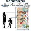 Beaches Booze And Besties - Personalized Turkish Beach Towel