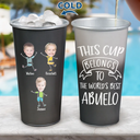 Custom Photo This Cup Belongs To The World's Best Dad - Personalized Aluminum Color Changing Cup