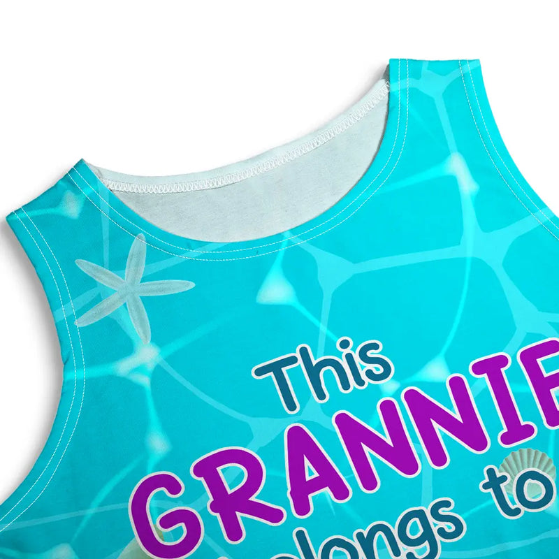 This Grandma Belongs To - Personalized Sleeveless Tank Dress