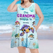 Cette grand-mère appartient à - Robe débardeur sans manches personnalisée