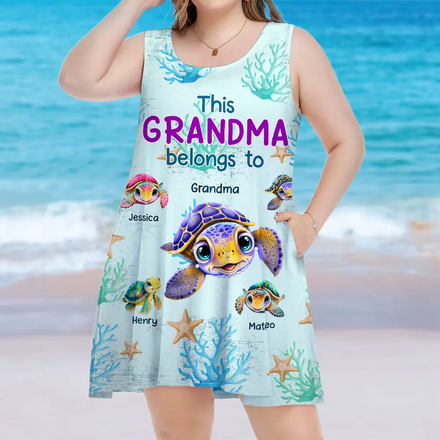 Cette grand-mère appartient à - Robe débardeur sans manches personnalisée