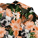 Custom Photo Family Pet Face Tropical Background - Personalized Hawaiian Shirt
