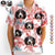 Custom Photo Family Pet Face Tropical Background - Personalized Hawaiian Shirt