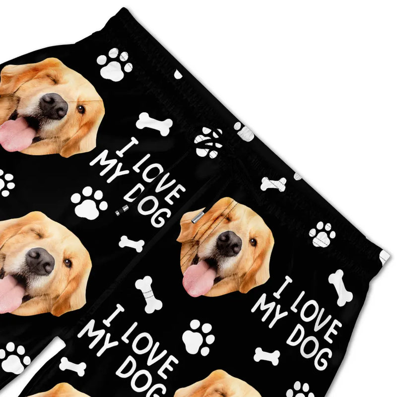 Custom Photo Funny Pet Faces - Personalized Unisex Beach Shorts