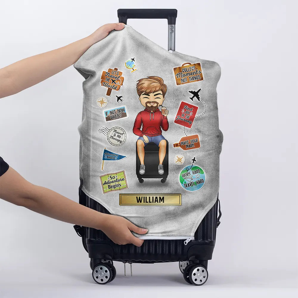 Not All Those Who Wander Are Lost - Personalized Luggage Cover