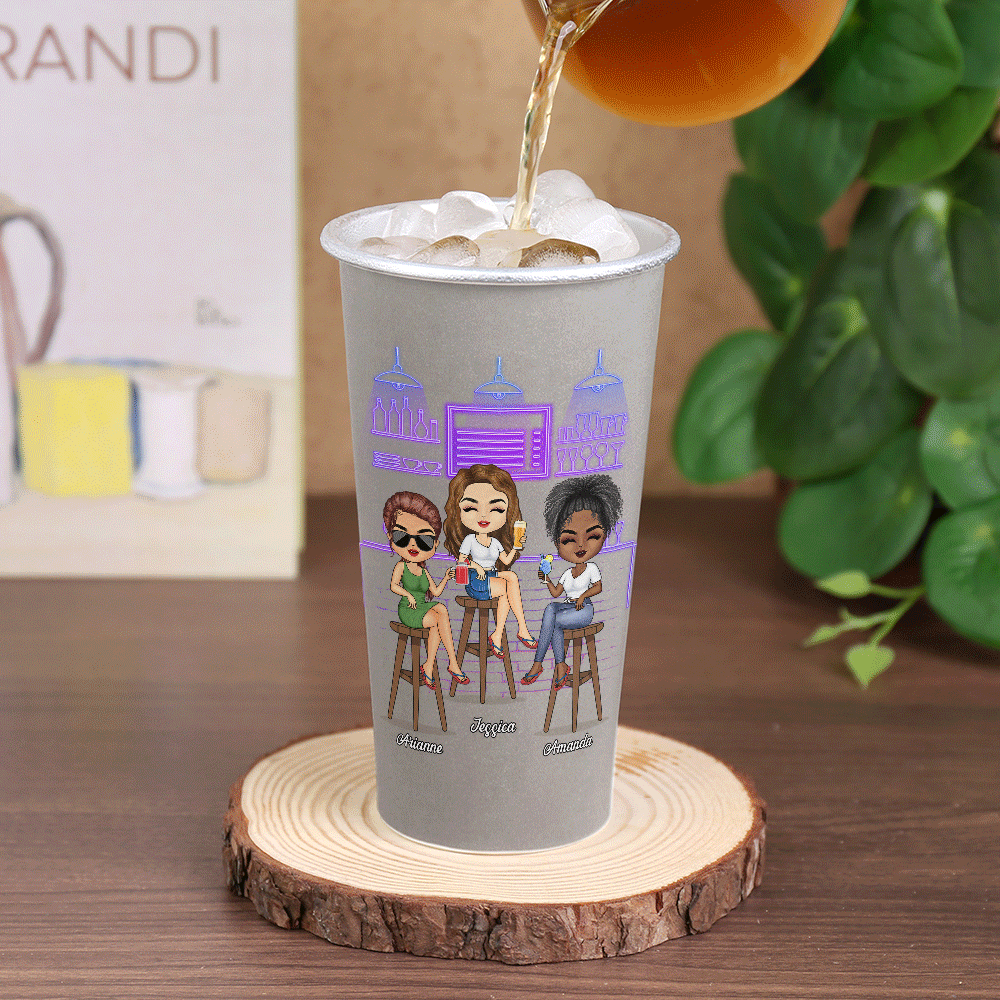 Warning! The Girls Are Drinking Again - Personalized Aluminum Color Changing Cup