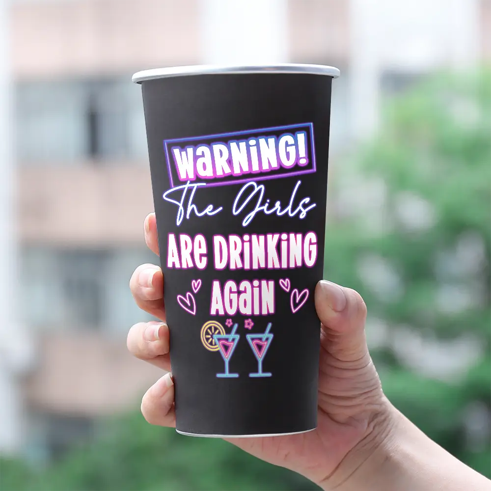 Warning! The Girls Are Drinking Again - Personalized Aluminum Color Changing Cup