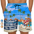 Retired See You At The Beach - Personalized Unisex Beach Shorts