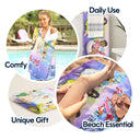 Some Girls Are Just Born With The Beach In Their Souls - Personalized Beach Towel