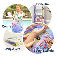 Some Girls Are Just Born With The Beach In Their Souls - Personalized Beach Towel