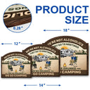 We're Drunks We Go Camping Friends & Family - Personalized Custom Shaped Wood Sign
