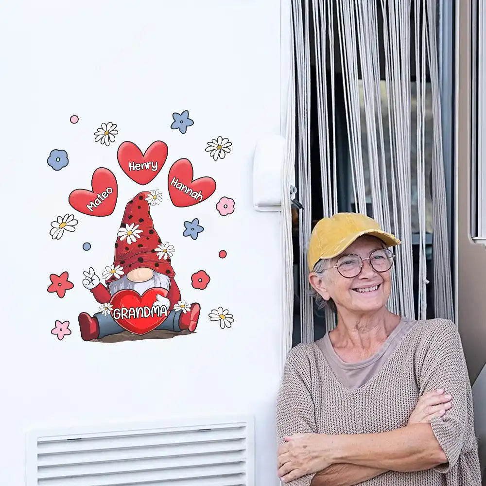 Grandma's Sweet Hearts - Personalized Decor Decal