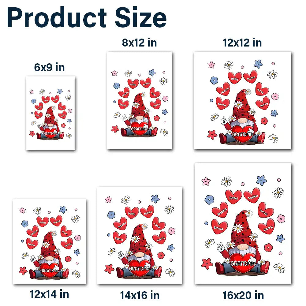 Grandma's Sweet Hearts - Personalized Decor Decal