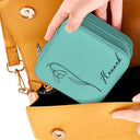 Birth Month Flowers Sketch Bloom Where You're Planted - Personalized Jewelry Box