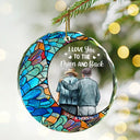 From Our First Kiss Till Our Last Breath - Personalized Circle Glass Ornament