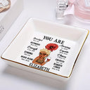 You Are Beautiful Victorious Enough Women - Personalized Ring Dish
