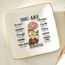 You Are Beautiful Victorious Enough Women - Personalized Ring Dish
