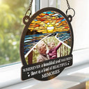 Custom Photo Wherever A Beautiful Soul Has Been There - Personalized Window Hanging Suncatcher Ornament