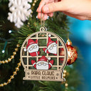 Christmas Gnome Nana Claus Little Helpers - Personalized 2-Layered Mix Ornament