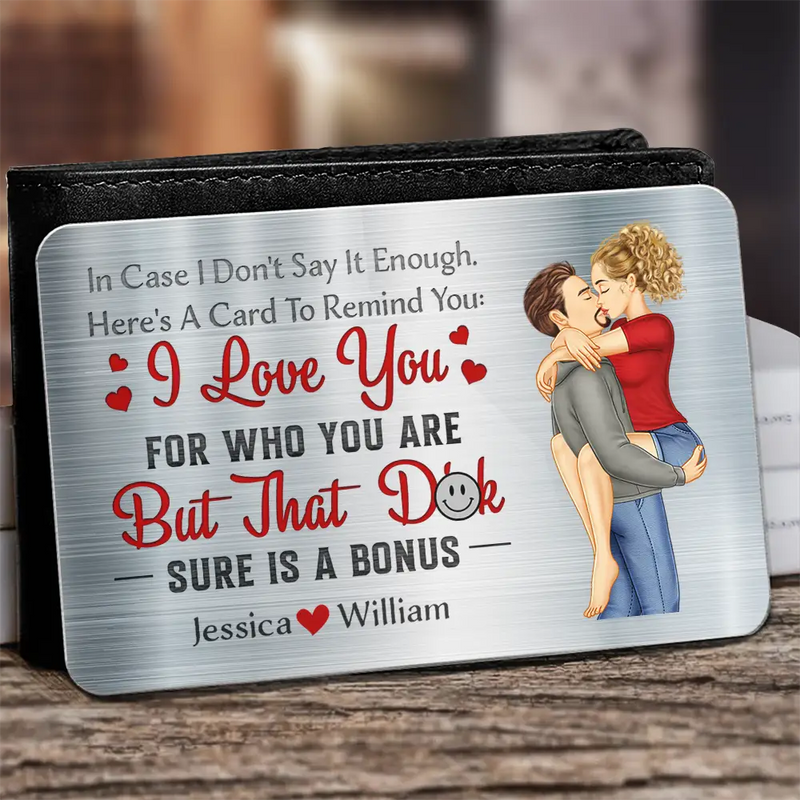 In Case I Don't Say It Enough Carrying Couple - Personalized Aluminum Wallet Card