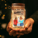 To My Bestie I Love You Because I Know - Personalized Mason Jar Light