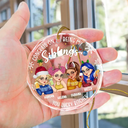Congrats On Being My Bestie Christmas - Personalized Circle Glass Ornament