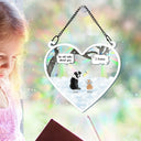 Mémorial pour animaux de compagnie « Ils parlent toujours de toi » - Attrape-soleil arc-en-ciel personnalisé à suspendre à une fenêtre 