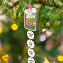 Grandma Grandpa Mom Dad Perfect Patch Cookies - Personalized Mix Ornament With Wooden Tag