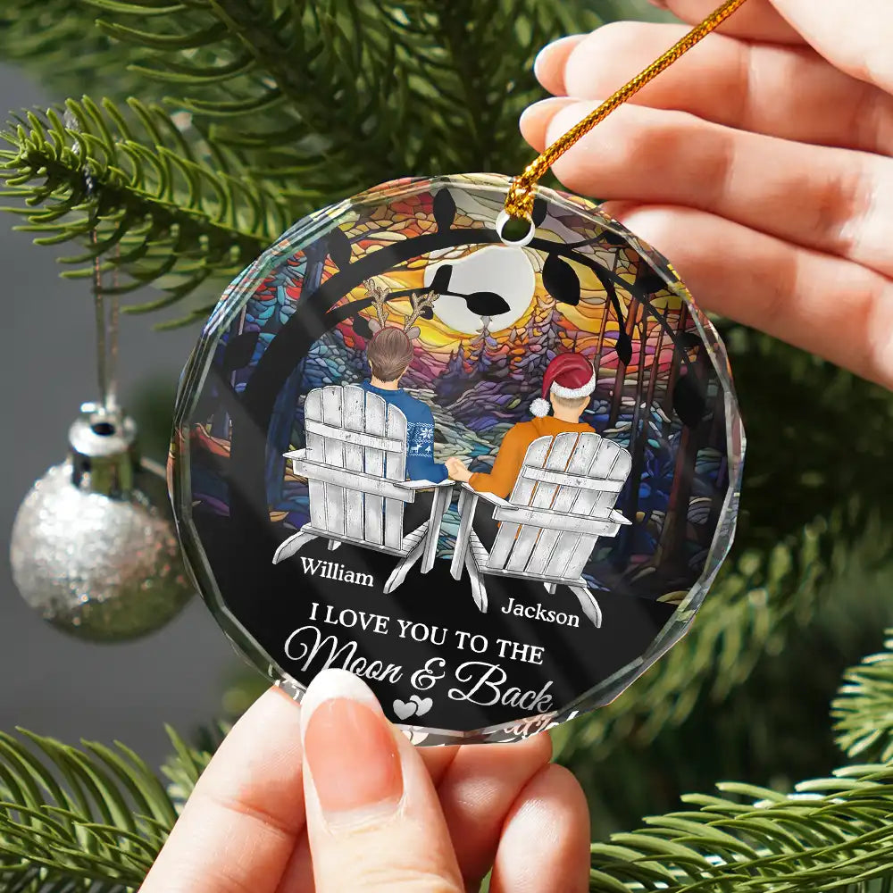Christmas You & Me We Got This Till Our Last Breath - Personalized Circle Glass Ornament