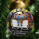 Christmas You & Me We Got This Till Our Last Breath - Personalized Circle Glass Ornament