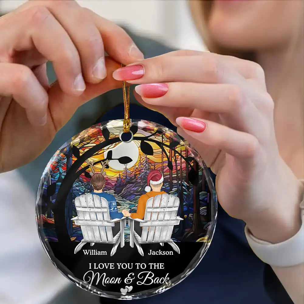 Christmas You & Me We Got This Till Our Last Breath - Personalized Circle Glass Ornament