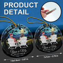 Christmas You & Me We Got This Till Our Last Breath - Personalized Circle Glass Ornament