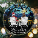 Christmas You & Me We Got This Till Our Last Breath - Personalized Circle Glass Ornament