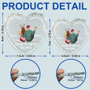 Of All The Weird Things I Have Found Online Christmas Couples - Personalized Heart Shaped Glass Ornament