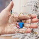 Of All The Weird Things I Have Found Online Christmas Couples - Personalized Heart Shaped Glass Ornament