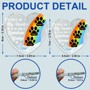 A Piece Of My Heart Is At The Rainbow Bridge Memorial Dog Cat - Personalized Heart Shaped Glass Ornament