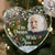 Custom Photo I'm Always With You Memorial - Personalized Heart Shaped Glass Ornament