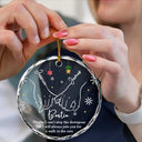 Bestie Sister I Promise You - Personalized Circle Glass Ornament