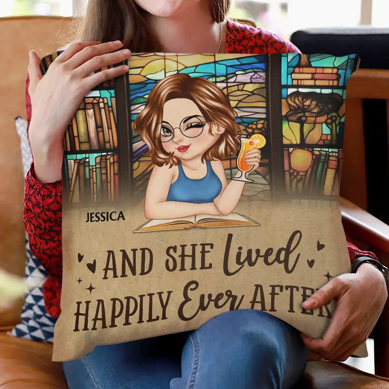Just A Girl Who Loves Books Reading Lovers - Personalized Pillow