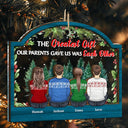 The Greatest Gift Our Parents Gave Us Sibling - Personalized 2-Layered Mix Ornament