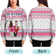 Couple qui s'agace et qui continue à se renforcer - Pull moche unisexe personnalisé 