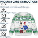 Annoying Each Other For And Still Going Strong Back Couple - Personalized Unisex Ugly Sweater