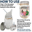 Gift For Mother, Gift For Daughter, Gift For Son - Distance Means So Little When Someone Means So Much - Personalized Mason Jar Light