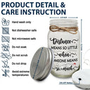 Gift For Mother, Gift For Daughter, Gift For Son - Distance Means So Little When Someone Means So Much - Personalized Mason Jar Light