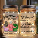 Gift For Mother, Gift For Daughter, Gift For Son - Distance Means So Little When Someone Means So Much - Personalized Mason Jar Light