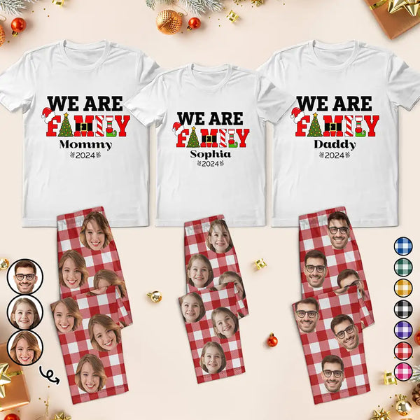 Family - Custom Photo Family Christmas Making Memories Together - Personalized Loungewear Set
