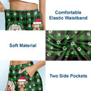 Pet Lovers, Pet Mom, Pet Dad, Dog Lovers, Cat Lovers - Dog Mom Dog Dad Plaid Pattern - Personalized Pajama Shorts